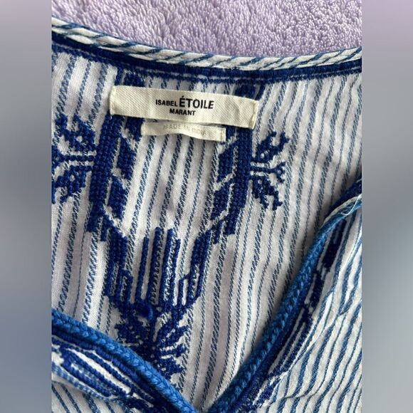 ISABEL MARANT ETOILE RUCHED JOYA BLOUSE Size 36 - Picture 4 of 11